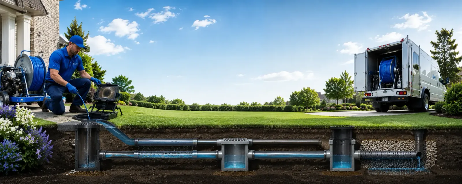 Outdoor drain cleaning information for Hebron, OH